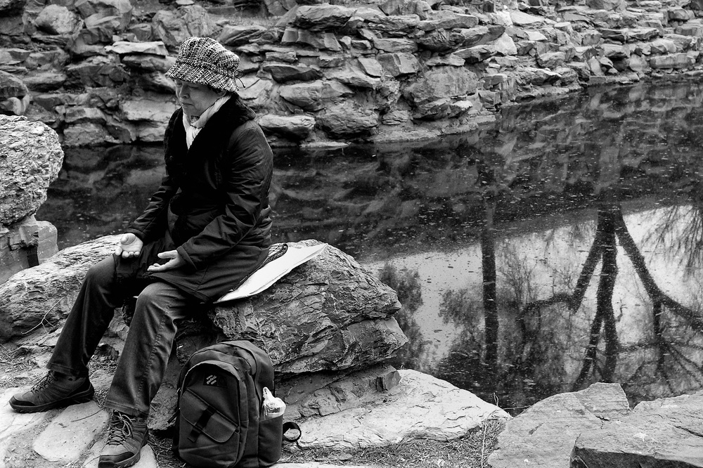   Meditation. Leica X2, f/4 at 1/60s, ISO 100 (25% crop)  